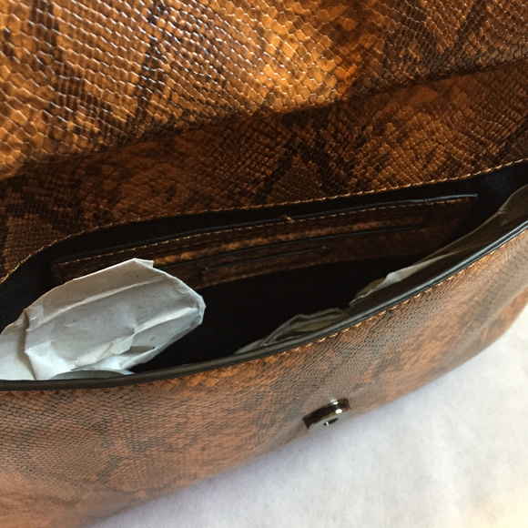 NWT Cow Skin Alligator Large Clutch - Picture 3 of 6